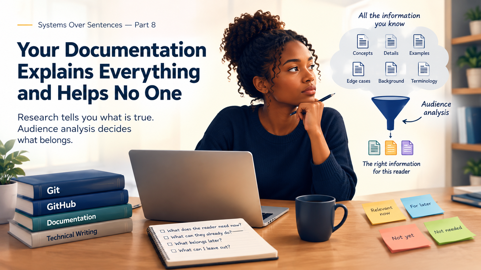 Your Documentation Explains Everything and Helps No One