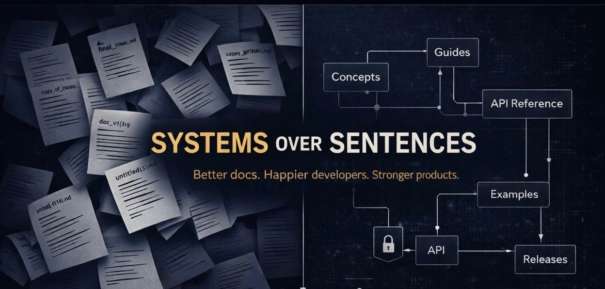 Systems Over Sentences — A Technical Writer's Blog