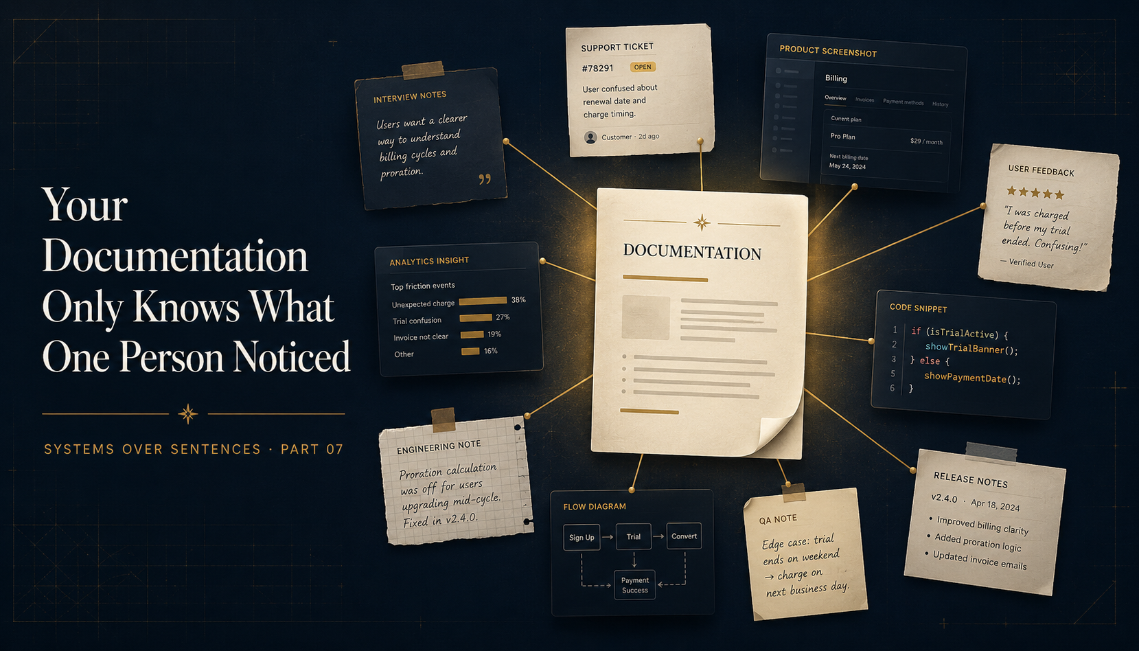 Your Documentation Only Knows What One Person Noticed