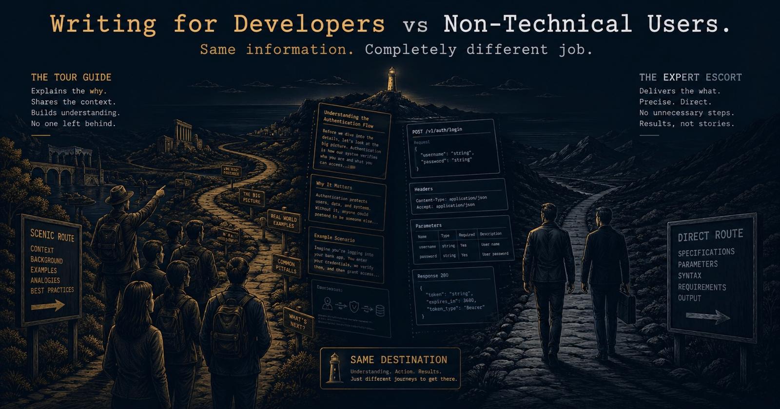 Writing for Developers vs Non-Technical Users